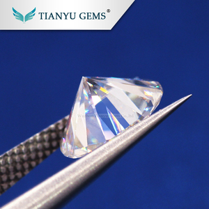 Wuzhou al por mayor diamante 1ct 6.5mm D/EF/GH/<span class=keywords><strong>IJ</strong></span> claro Bélgica corte moissanite diamante sintético precio - Product Image 3
