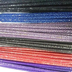 Piel de Raya 100% Genuina, Material de Pulsera de Lujo, Piel de Pez Raya Negra de Alta Gama - Product Image 2