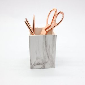 Kawaii Premium-Porte Stylo Carré en Acrylique Design Créatif pour Enfant, Papeterie en Bois, Métal, Cuir, DIY