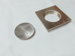 <strong>Bathroom</strong> Accessory Drain Stainless Steel Square Floor Cleanout <strong>Plug</strong> - Product Image 2