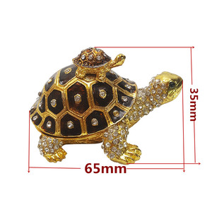 Turtle <strong>Small</strong> Jewelry Box Metal Jewelry Trinket Box Creative Home Desktop <strong>Small</strong> <strong>Ornaments</strong> - Product Image 2