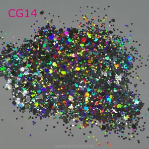 bulk 60 colors cosmetic chunky glitter for body