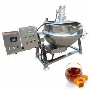 300L Commercial Soup Boiling Vat Gas Candy Cooking Pot Jacketed Kettle