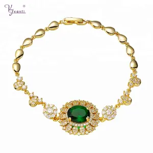 VANFI Fashion Jewelry 18k Gold Elegant Unique Bridal Copper Jewelry Sets