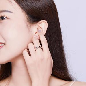 <span class=keywords><strong>Bague</strong></span> <span class=keywords><strong>croix</strong></span> en <span class=keywords><strong>argent</strong></span> sterling S925 pour <span class=keywords><strong>femme</strong></span> Design classique plaqué platine pour cadeau ou fête - Product Image 5