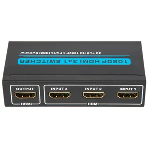 Conmutador de vídeo con control remoto IR, alta velocidad, 4K, 60Hz, Ultra HD, 1080P, 3D, HDMI, 2,0, 3x1