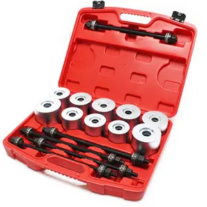 Kit universal de ferramentas de inserção, conjunto de ferramentas de remoção de rolamento de arbusto e manga de tração