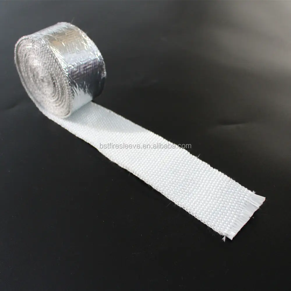 Perekat Yang Didukung Panas Tinggi Pelindung Termal Reflektif Pelindung Aluminized Glassfiber Tape