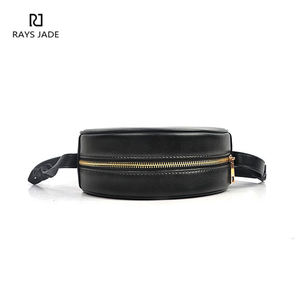 2024 mejor gran oferta nuevo diseño personalizado diseñador de cuero círculo bandolera para mujer redondo Cross-Body monedero personalizado - Product Image 4