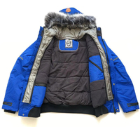 Veste parka épaisse d'hiver de style canadien pour hommes duvet de polyester avec capuche en fourrure Plus Size Option disponible