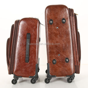 Marron <span class=keywords><strong>travelpro</strong></span> 4 roues spinner 4pcs ensemble de valise en cuir pu - Product Image 4