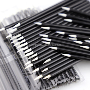 50pcs <span class=keywords><strong>pinceau</strong></span> <span class=keywords><strong>Eyeliner</strong></span> en fibre de couleur blanche pour outils cosmétiques de beauté - Product Image 1