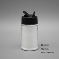80ml mini jetable de sel et de poivre en plastique épice bouteille avec capuchon ou un broyeur