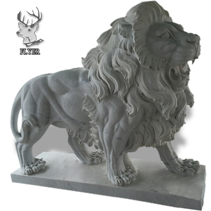Estatua de León de Granito Grande para Decoración de Jardín en Venta - Product Image 4