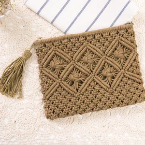 Neue Design Handgemachte Gestrickte Häkeln Sommer Strand Tasche Für Frauen