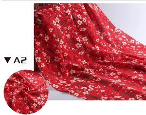 Tissu en mousseline imprimée de perles, nouvelle collection, petites fleurs cassées/tissu opaque pour robe en mousseline - Product Image 2