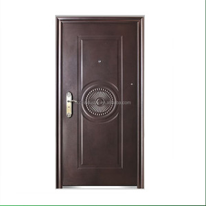 Portes <span class=keywords><strong>d</strong></span>'entrée extérieures en acier doré, de sécurité pour la maison, livraison gratuite de la chine - Product Image 3