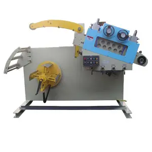 automatic press feeding line 2 in 1 decoiler and straightener coil loading equipment cut to length line