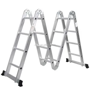 Aluminium folding Ladder & Multi purpose ladder with GS Approval/4X4 folding aluminium ladder