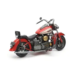 Eco-friendly popular gifts for kids mini vintage die cast metal motorbike model