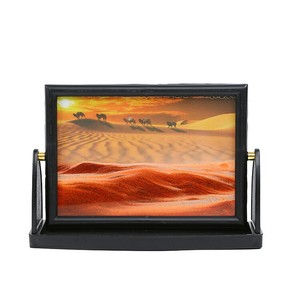 Trang Trí Nội Thất 3D Năng Động Thủy Tinh Di Chuyển Di Chuyển Chất Lỏng Cát Sandscape Cảnh Quan Đồng Hồ Cát Nghệ Thuật Hình Ảnh Chuyển Động - Product Image 2