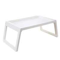 Pas cher en plastique petit déjeuner plateau ordinateur portable bureau table de lit pliable