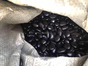 3-5cm High Temperature Wax River Boulder Dark Black Polished <strong>Pebble</strong> Stone <strong>Cobbles</strong> &amp; <strong>Pebbles</strong> - Product Image 3