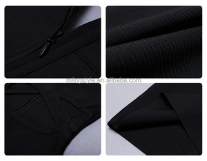 Summer Party Sexy rayon corto sin mangas El último vestido de <span class=keywords><strong>fiesta</strong></span> diseña para las señoras - Product Image 3