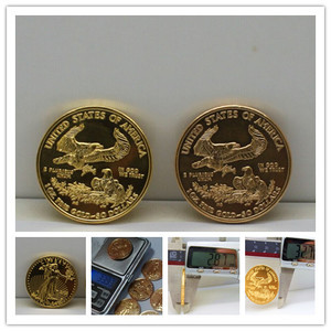 100% haute imité américain marcher liberté pièces d'or une once / plaqué or américain minted <span class=keywords><strong>aigle</strong></span> pièces une once - Product Image 1