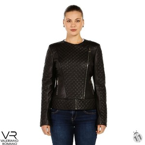 Chaqueta de Cuero Vacuno Original para Mujer, Marca Premium Valeriano Romano - Nueva Colección, Prendas Hechas en Turquía - Product Image 1