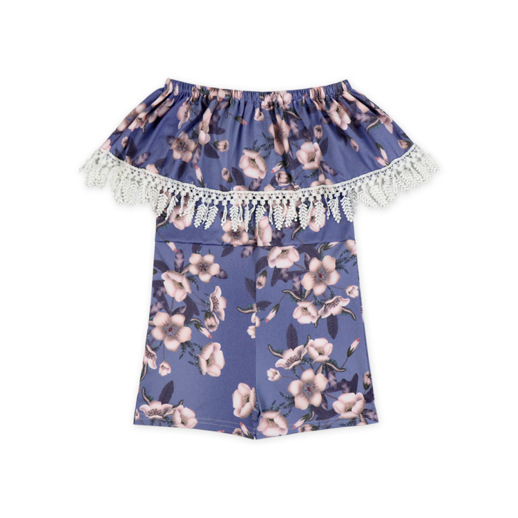 Оптовая продажа; одежда; цельный комбинезон с цветочным узором; Детский комбинезон для девочек