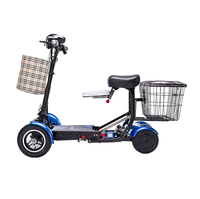 Scooter électrique pliable léger et portable pour adultes, à grande vitesse, à quatre roues et sans balais