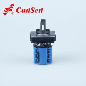 Cansen LW26-20 CE Sertifikat 12 Terminal Voltmeter Sakelar Pemilih Putar Tiga Lapis