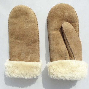 Gants d'hiver en peau de mouton espagnole mérinos à double face, couture à la main, nouvelle mode, soutien d'échantillon - Product Image 2