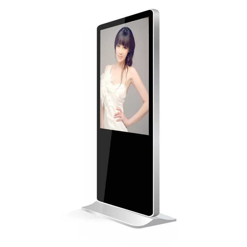 Прямая Заводская поставка 43 49 55 65 дюймов напольная стойка цифровая вывеска ЖК-дисплей рекламный экран