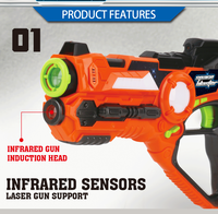 DWI Dowellin Pistol Mainan Infrared, Pistol Laser Set Anak-anak dan Dewasa