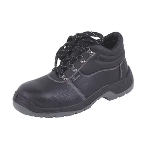 UC-302 Cheap and good quality working protective leather steel toe cap safety industrial shoes