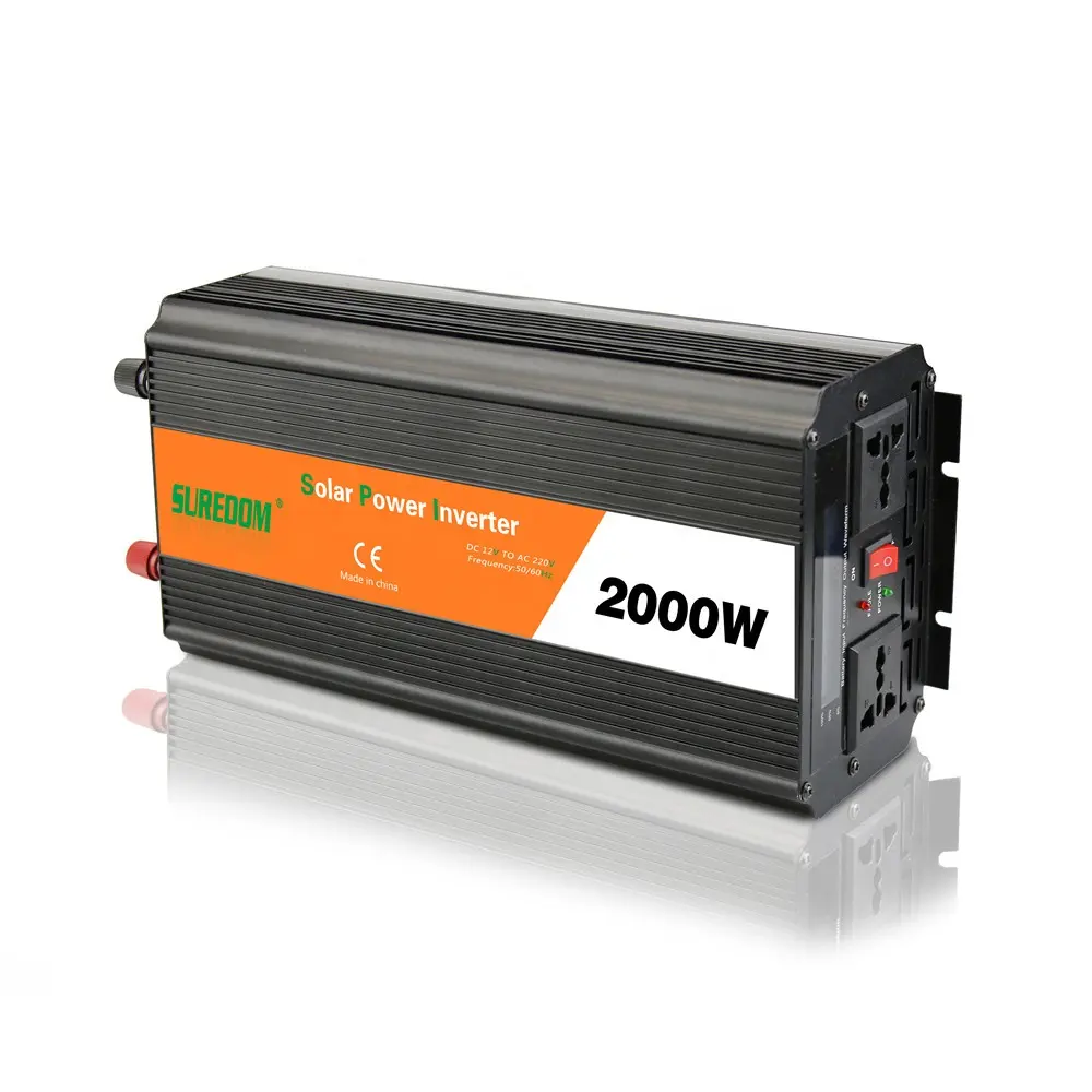 12 v 220 v 110 v 2000 w ad alta capacità power inverter dc a dc 50 hz/60 hz onda sinusoidale modificata per la TV pompa acqua