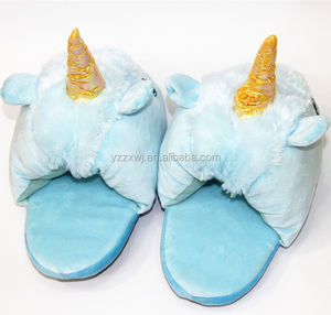 Gratis Monster Roze Warme Indoor Schoenen Pluche Eenhoorn Slipper Grappige Pluche <span class=keywords><strong>Slippers</strong></span> Comfortabele Pluche Eenhoorn Schoenen Voor Vrouwen - Product Image 4