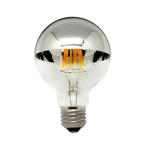 Ampoule globe miroir <span class=keywords><strong>G80</strong></span> G95 G125 <span class=keywords><strong>E27</strong></span> Demi-argent Verre clair Éclairage décoratif Vintage Ampoule LED à filament Edison - Product Image 2