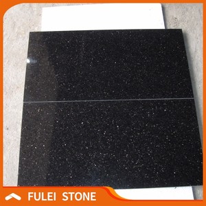Poli pas cher 24x24 Indien noir étoiles galaxy granit tuiles <span class=keywords><strong>prix</strong></span> - Product Image 2