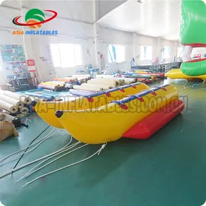 Double Line Inflatable Banana Boat Towable / Inflatable Banana Drafting Boats