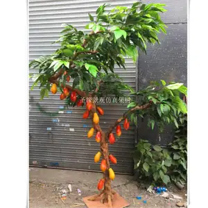 Piatto di frutta di plastica alberi artificiali Papaia albero