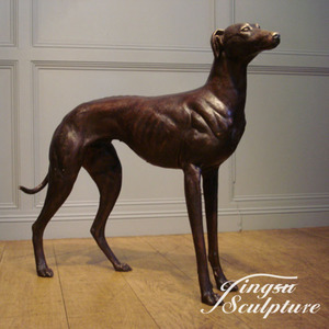 Statues de chiens lévriers en bronze de conception célèbre - Product Image 3