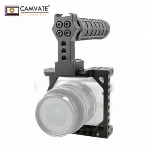 CAMVATE Small-sized DSLR Cage With Nato Top Handle for A6000 A6300 A6500