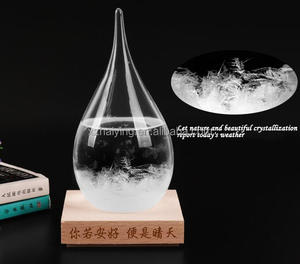 DIY globo di neve vetro vuoto con Base in legno fabbricazione su misura bottiglia di vetro di natale europeo cupola di vetro chiaro <span class=keywords><strong>Murano</strong></span> Weathe - Product Image 4
