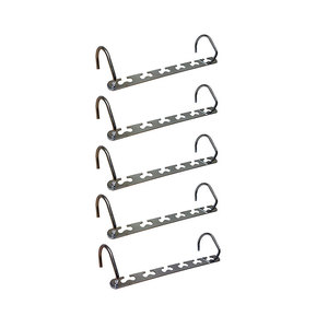 6 agujeros Multi Func Metal magia ropa armario perchas Space Saver organización - Product Image 5
