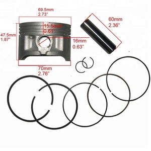 70mm 250cc Kolben, Kolben Ring, Pin, Clip für Loncin Zongshen <span class=keywords><strong>CB250</strong></span> Wasser gekühlt motor
