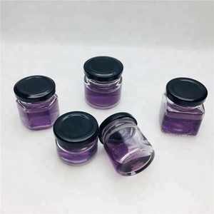 Petit pot en verre de 25 ml (1 oz) de 30 grammes pour <span class=keywords><strong>miel</strong></span> ou <span class=keywords><strong>bougie</strong></span> avec couvercle à visser en métal - Product Image 6