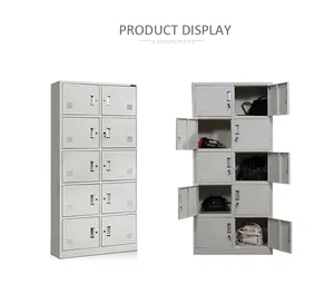 Les derniers meubles de chambre almirah conçoit 10 portes armoire vestiaire en acier armoire conceptions avec le prix